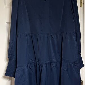 Elegant Navy Blue Dress